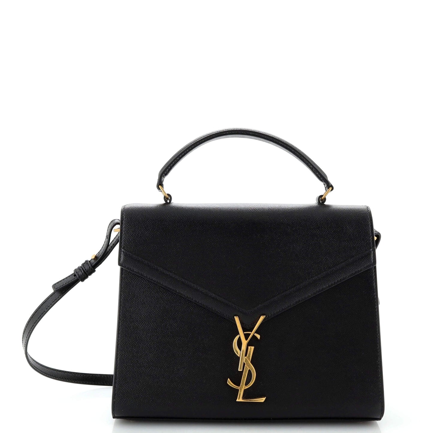 Luxury Saint Laurent Cassandra Top Handle Bag Leather Medium