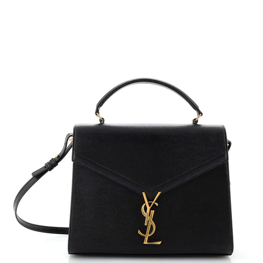 Luxury Saint Laurent Cassandra Top Handle Bag Leather Medium