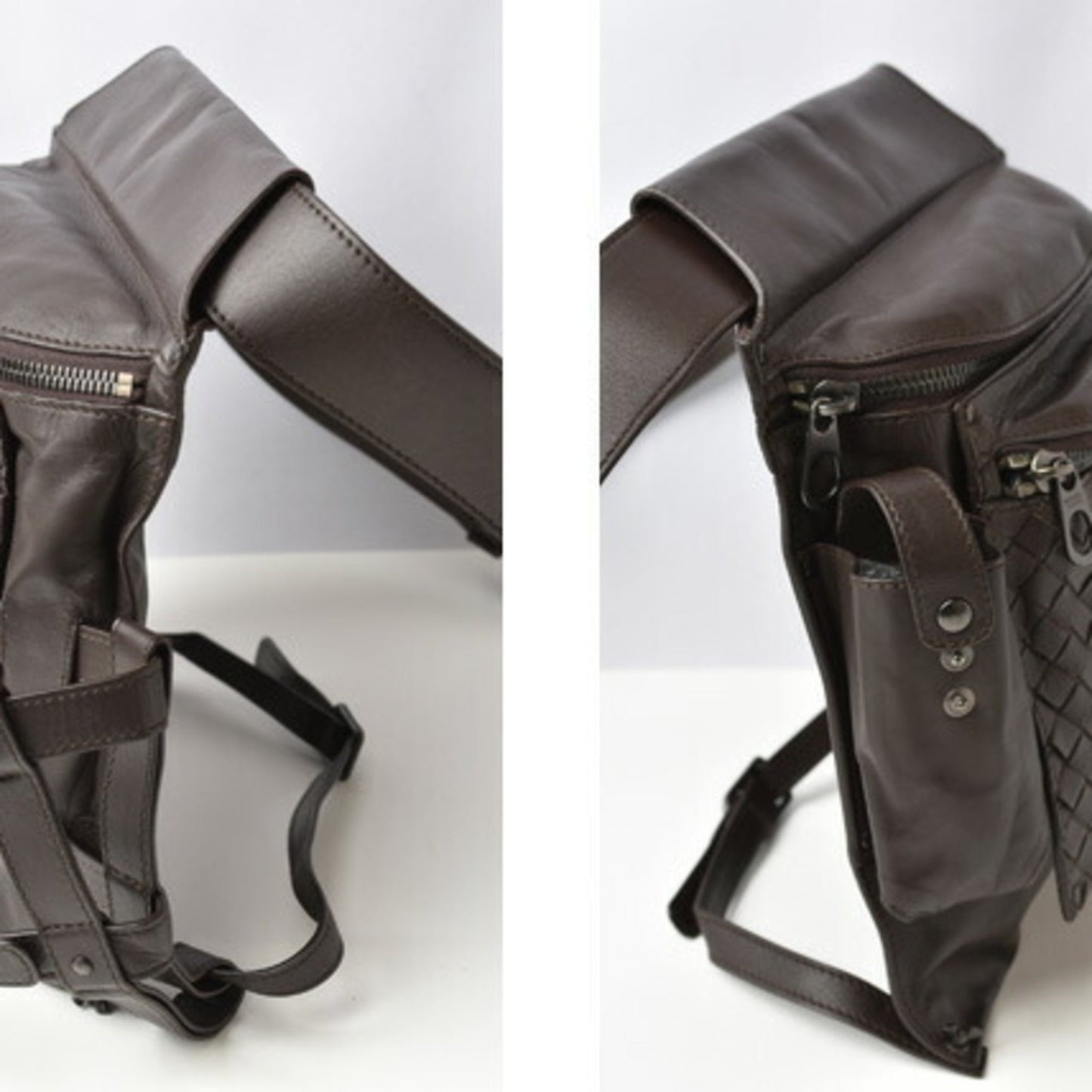 Luxury Bottega Veneta  Leather Shoulder Bag Sling Bag ()