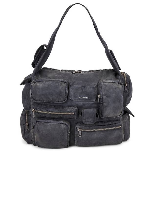 Luxury Balenciaga Superbusy Large Cross Bag Black