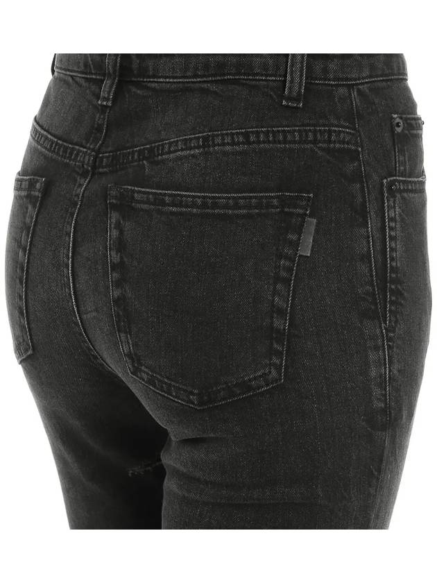 Luxury Saint Laurent High Waist Skinny Jeans Black