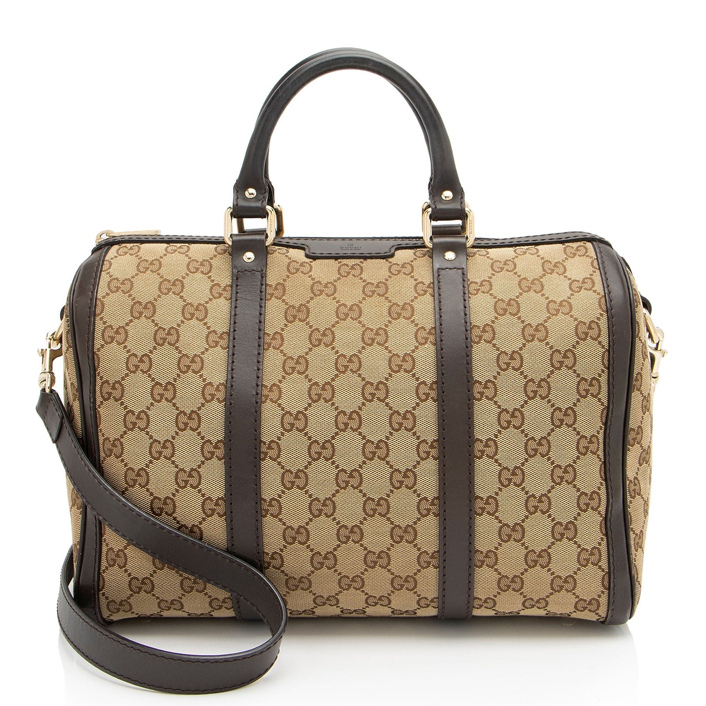 Luxury Gucci Trending 2025 GG Canvas Joy Medium Boston Bag