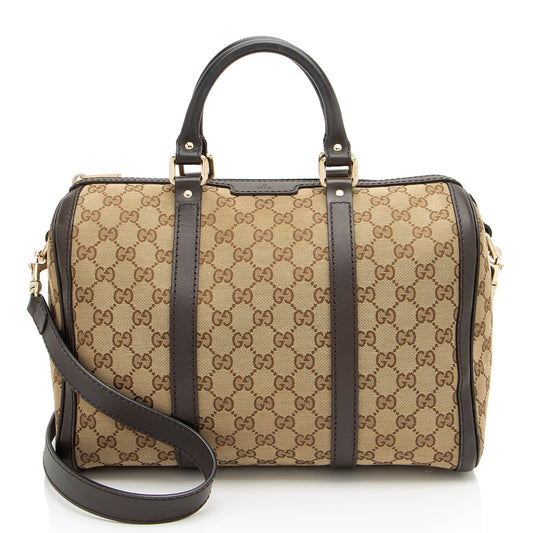 Luxury Gucci Trending 2025 GG Canvas Joy Medium Boston Bag