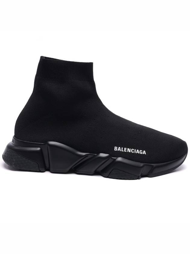 Luxury Balenciaga Men's Speed Recycle Knit High-Top Sneakers Black