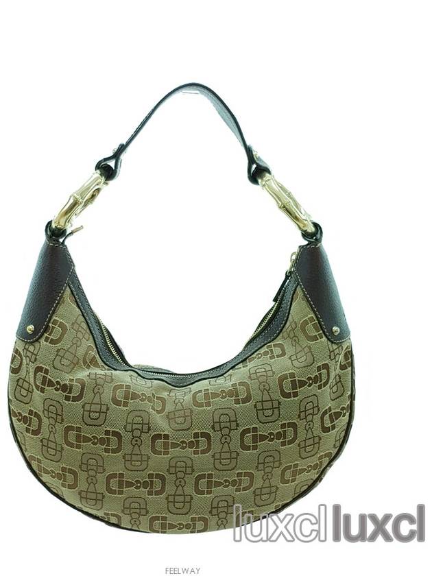 Luxury Gucci Trending 2025 Horsebit jacquard hobo shoulder bag 211519