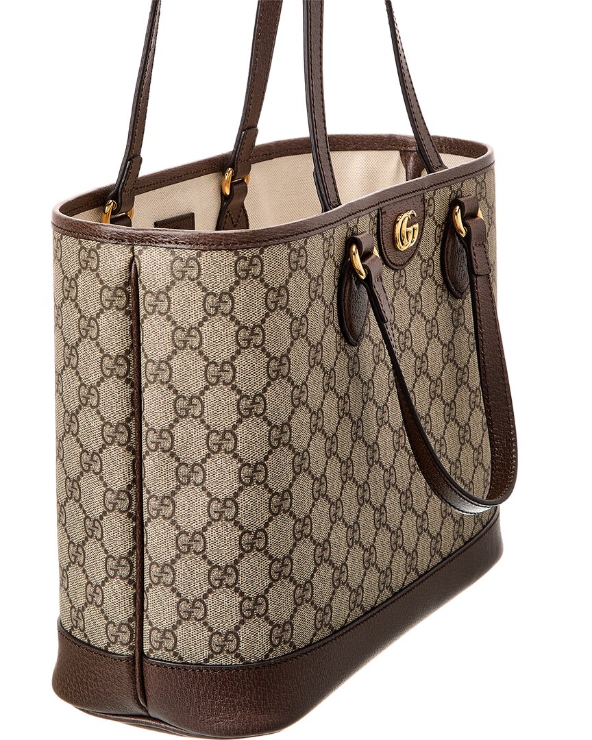 Luxury Gucci Trending 2025 Ophidia Mini GG Supreme Canvas & Leather Tote