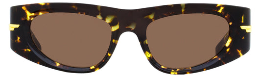 Luxury Bottega Veneta Women's Cat Eye Sunglasses BV1144S 002 Blonde Havana 51mm