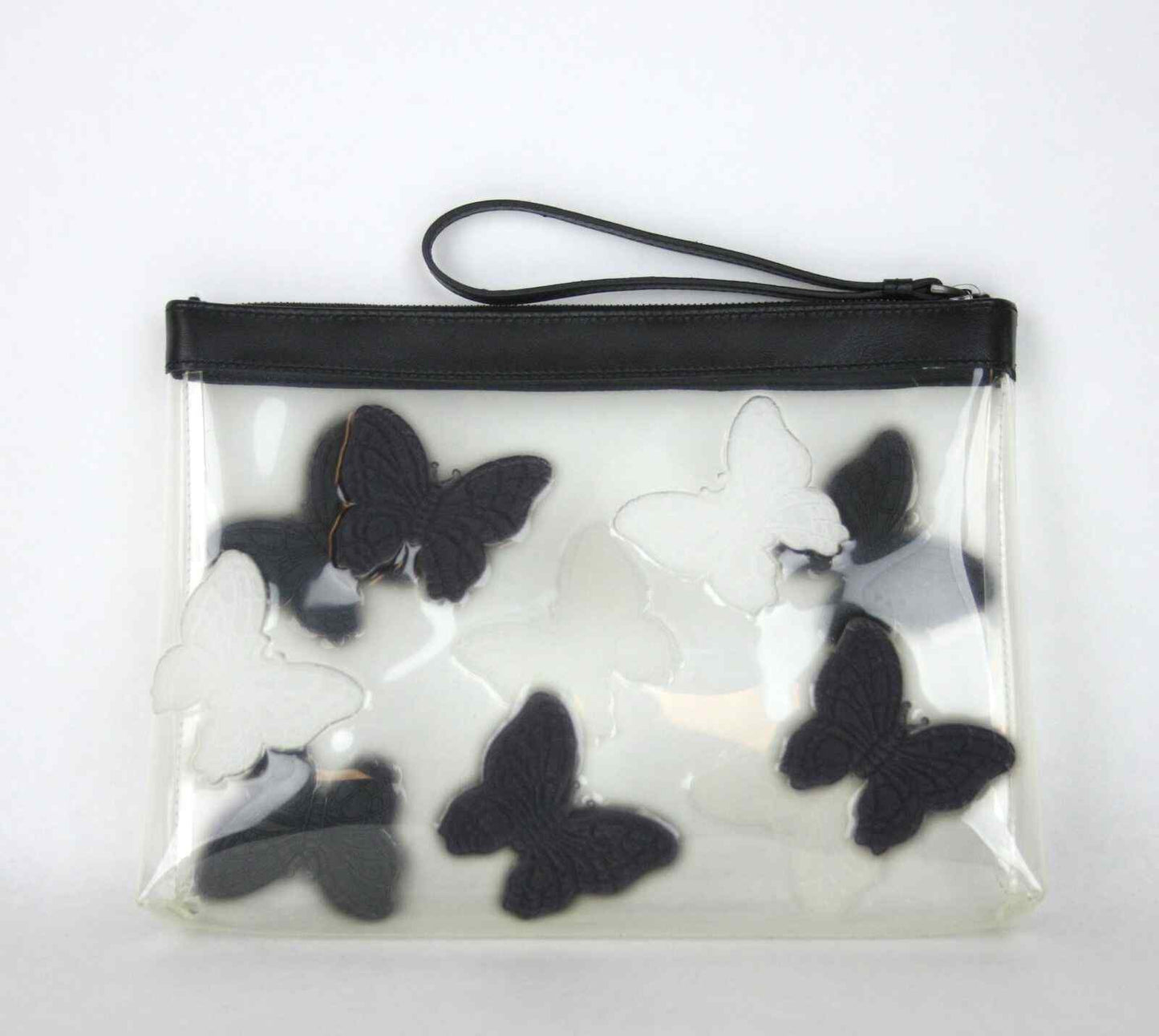 Luxury Bottega Veneta Women's clear Wristlet Clutch Bag Butterfly