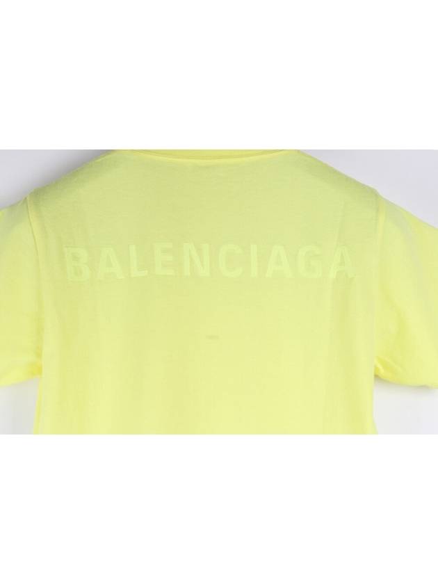 Luxury Balenciaga Back logo neon short sleeve t shirt M