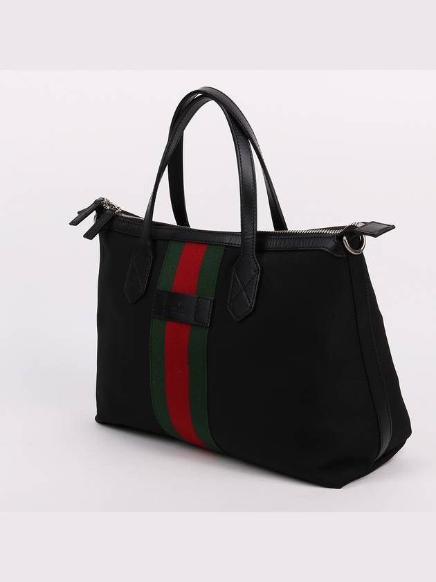 Luxury Gucci Trending 2025 Black three stripe web medium shoulder bag 630923