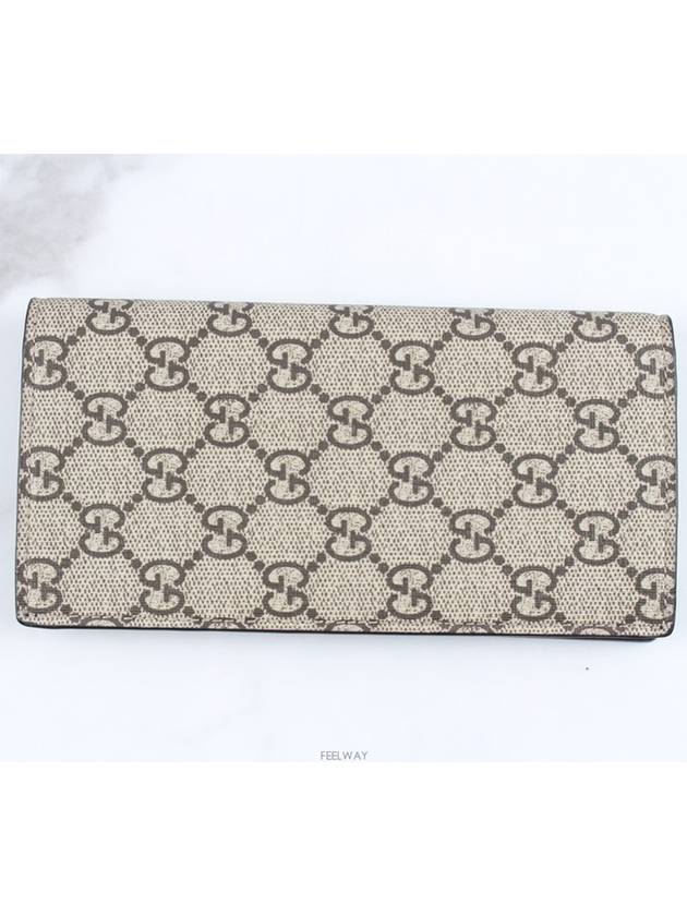 Luxury Gucci Trending 2025 Snake long wallet brown