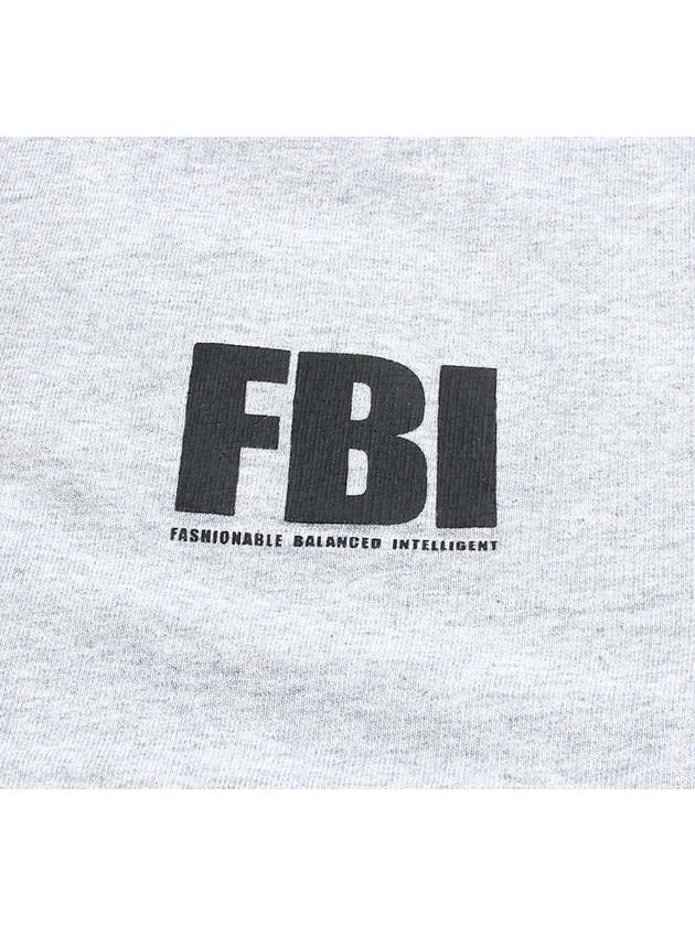 Luxury Balenciaga FBI Logo Sweatshirt Grey
