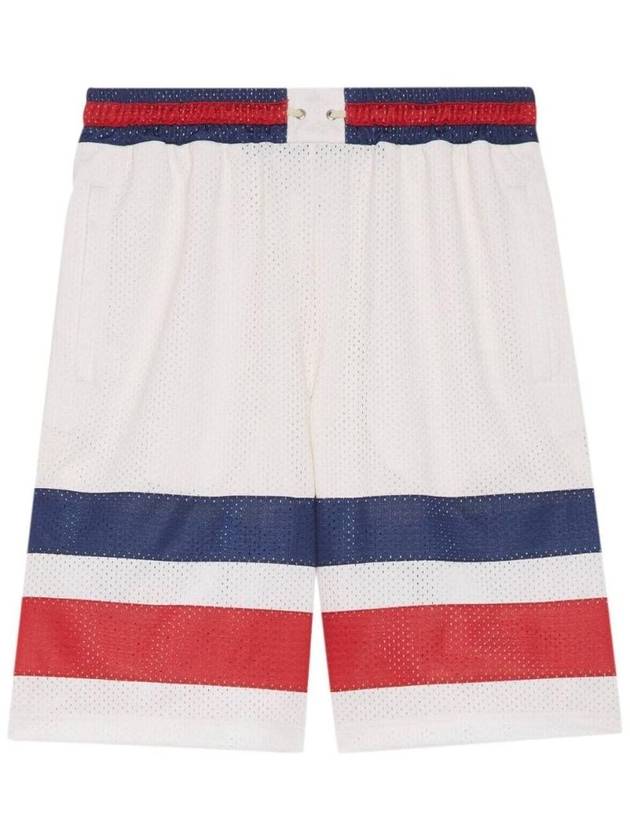Luxury Gucci Trending 2025 GG Mesh Bermuda Shorts Off White