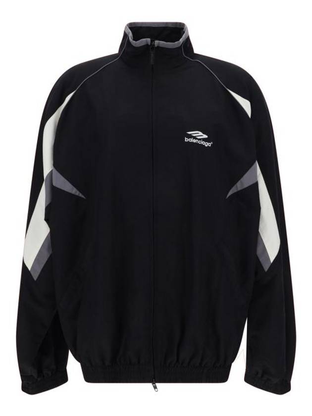 Luxury Balenciaga 3B Sports Icon Medium Fit Track Jacket Black