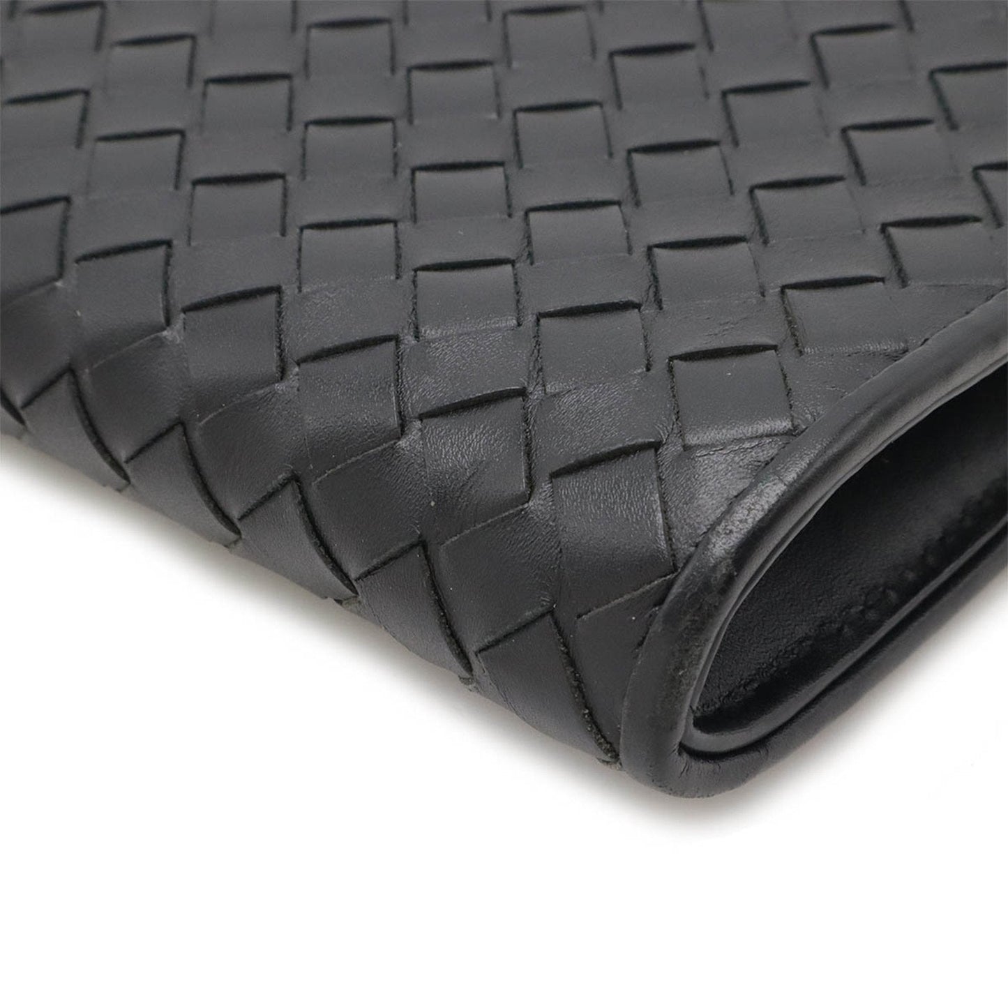 Luxury Bottega Veneta Intrecciato Leather Clutch Bag ()