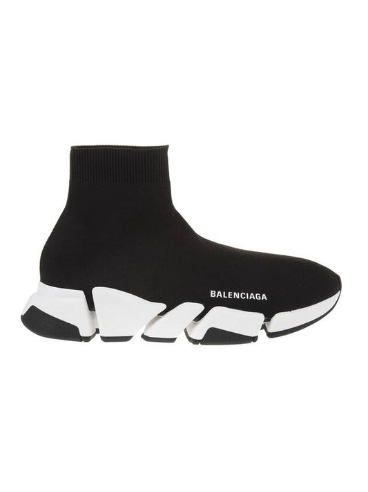 Luxury Balenciaga Speed 2.0 High Top Sneakers Black