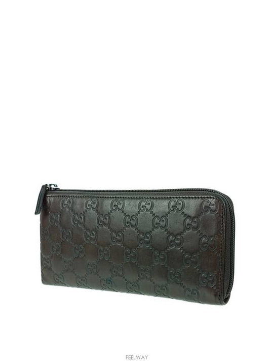 Luxury Gucci Trending 2025 GG Cima Around Zipper Women s Long Wallet 245003