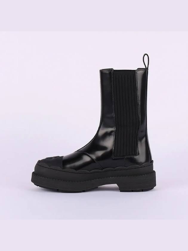 Luxury Gucci Trending 2025 Interlocking G Leather Ankle Boots Black