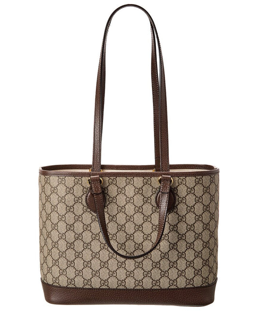 Luxury Gucci Trending 2025 Ophidia Mini GG Supreme Canvas & Leather Tote