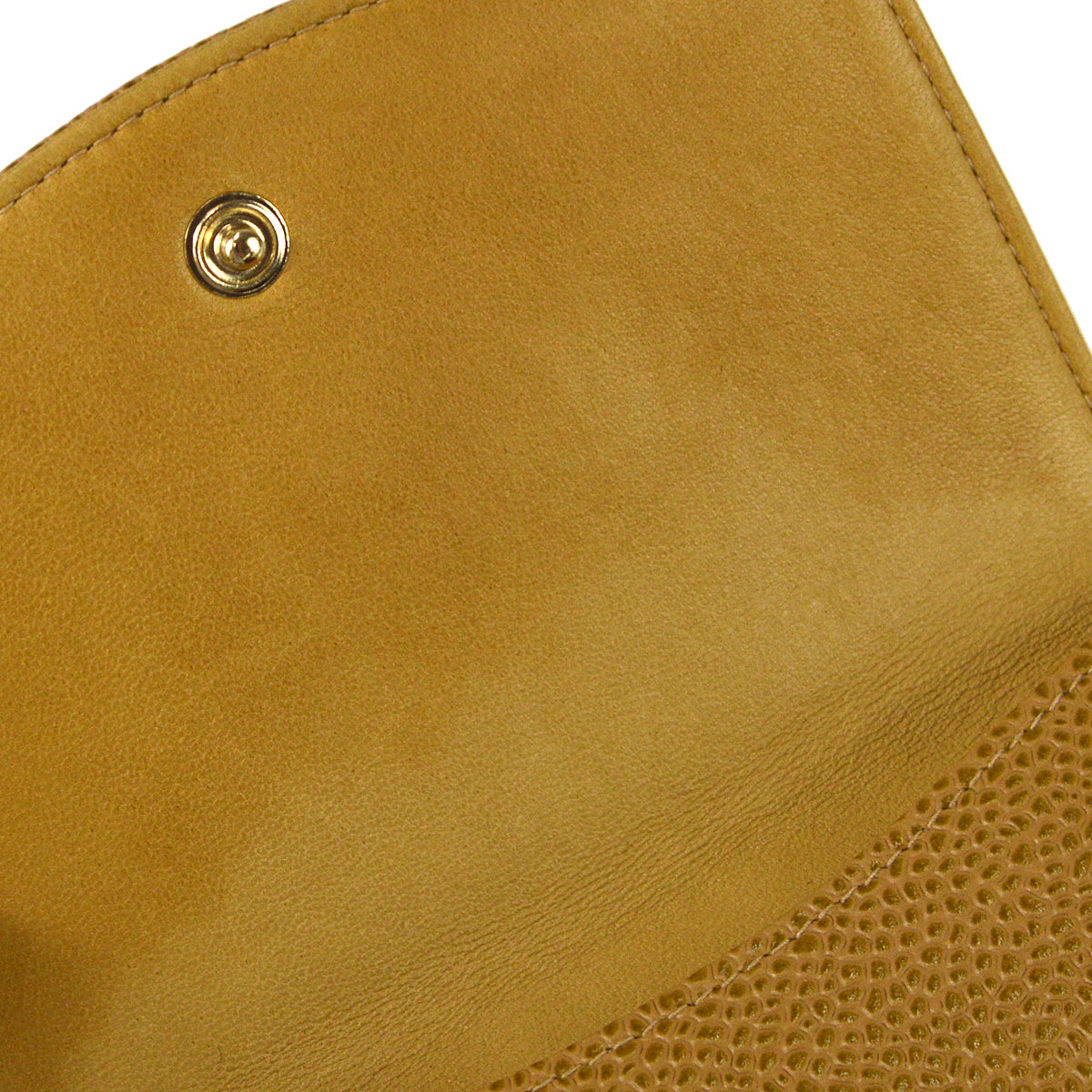 Luxury Chanel Bifold Wallet Beige Caviar
