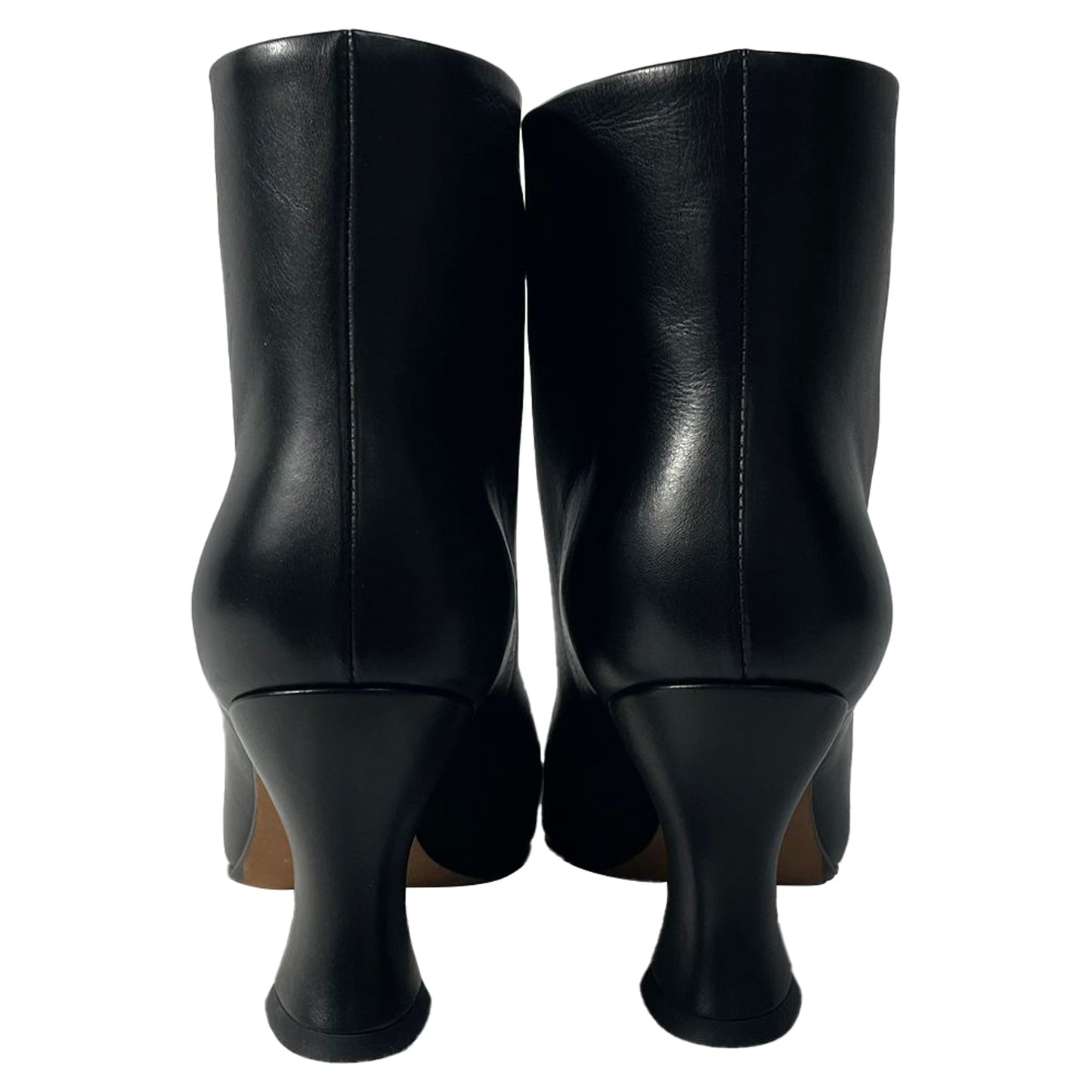 Luxury Bottega Veneta Cloud Ankle Boots in Black Calfskin Leather