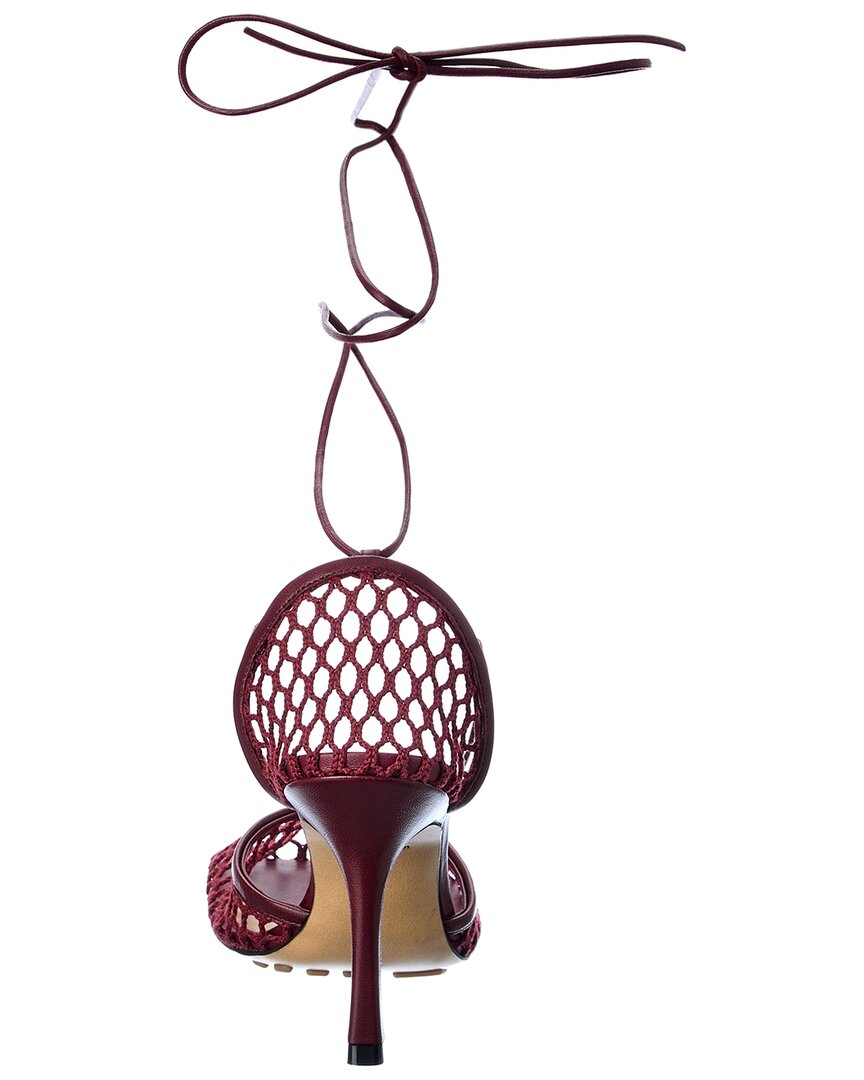 Luxury Bottega Veneta Stretch Leather Ankle Wrap Sandal