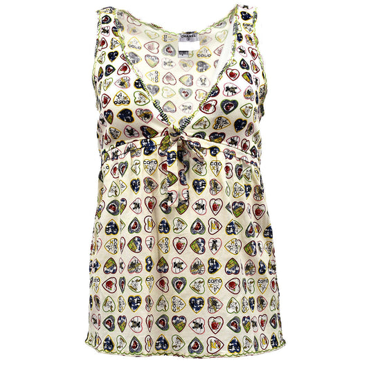 Luxury Chanel Valentine Sleeveless Tops Ivory 06P #38