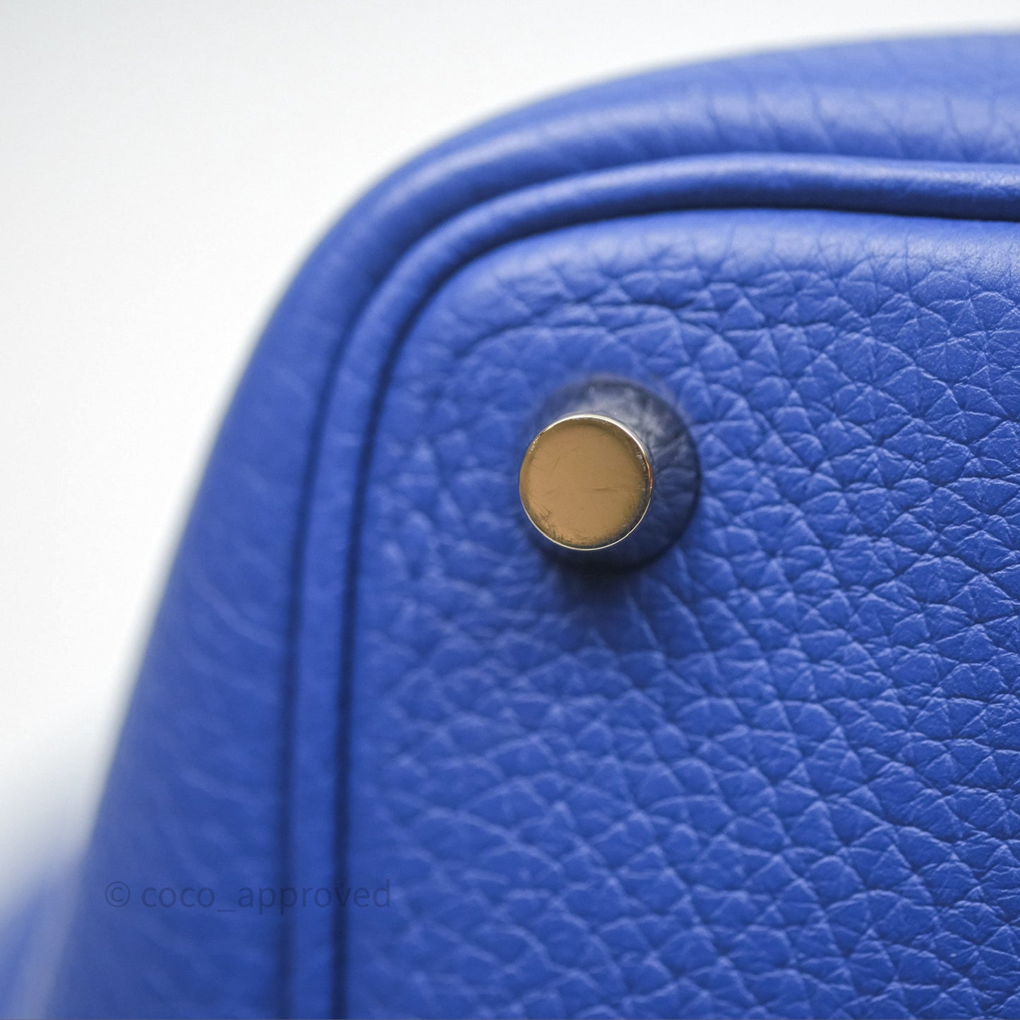 Hermès Picotin 18 Bleu Électrique 7T Clemence Gold Hardware