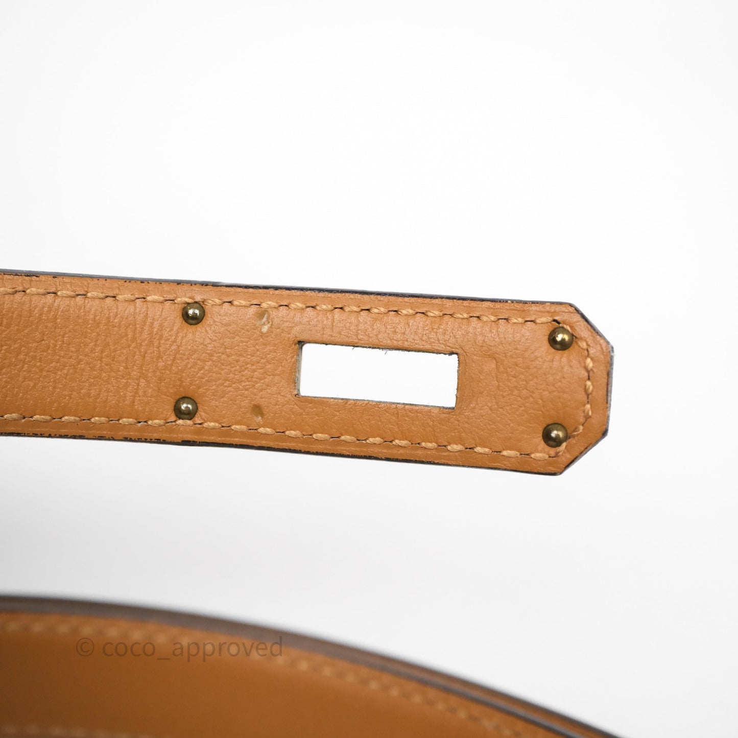 Hermès Kelly Buckle Belt Black Noir 89 Box Leather Gold Hardware