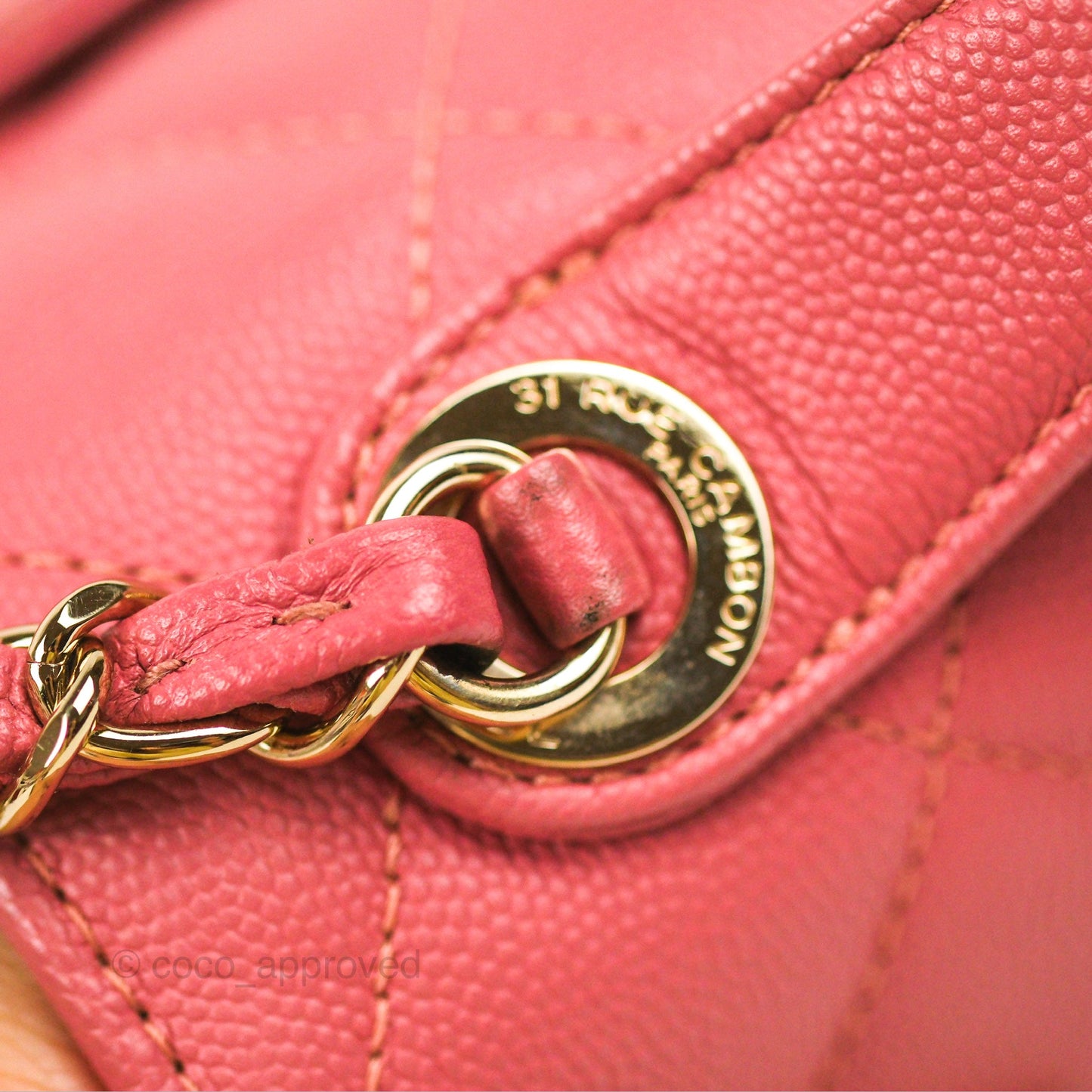 Chanel Quilted Medium Business Affinity Flap Pink Caviar Gold Hardware