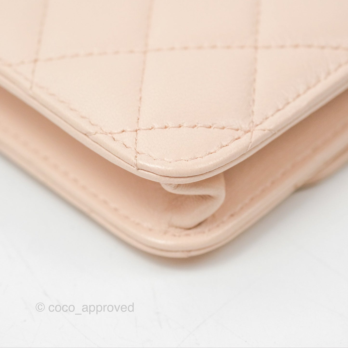 Chanel Mini Pearl Crush Clutch With Chain Belt Rose Clair Pink Aged Gold Hardware