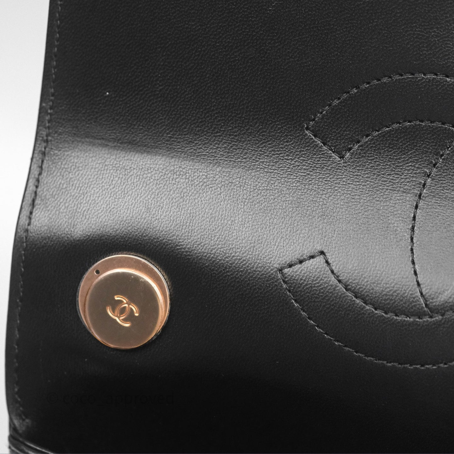 Chanel Trendy CC Small Black Lambskin Rose Gold Hardware