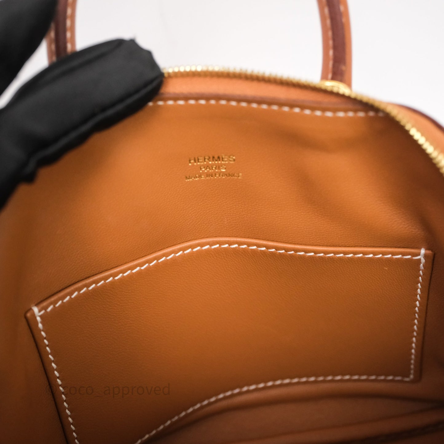 Hermès Bolide Mini 1923 Gold Evercolor Gold Hardware