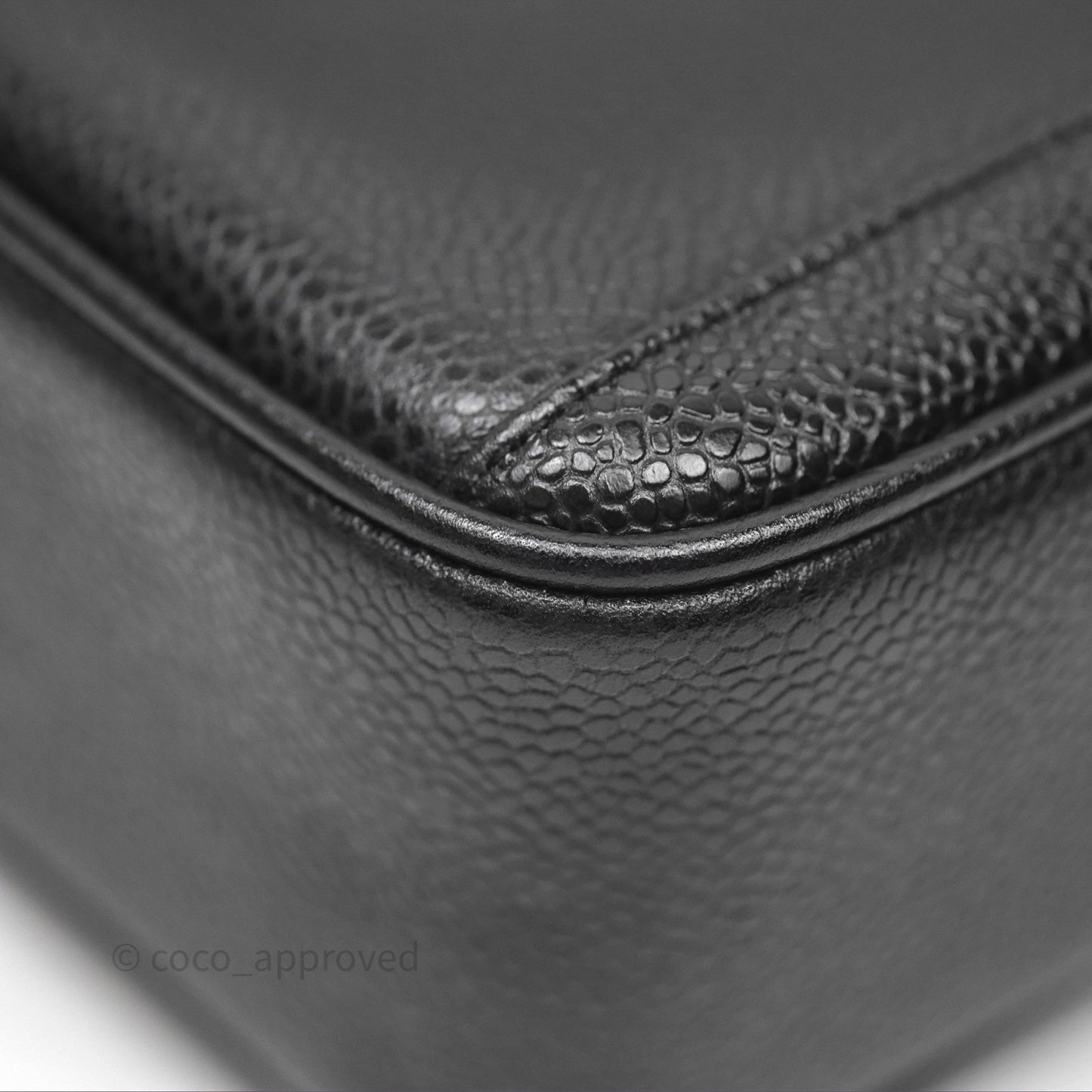 Chanel Vintage CC Camera Bag Black Caviar 24 Gold Hardware