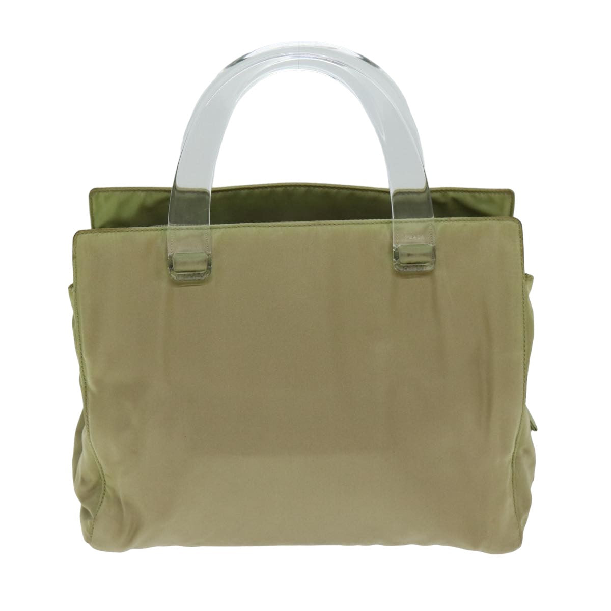 Luxury PradaNylon Hand Bag Beige 80104