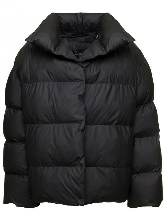Luxury Balenciaga Back Logo Wrap Padding Black