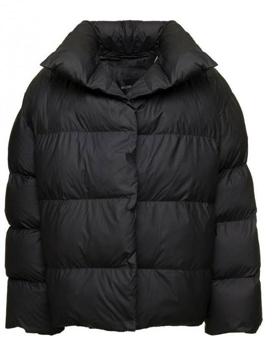 Luxury Balenciaga Back Logo Wrap Padding Black