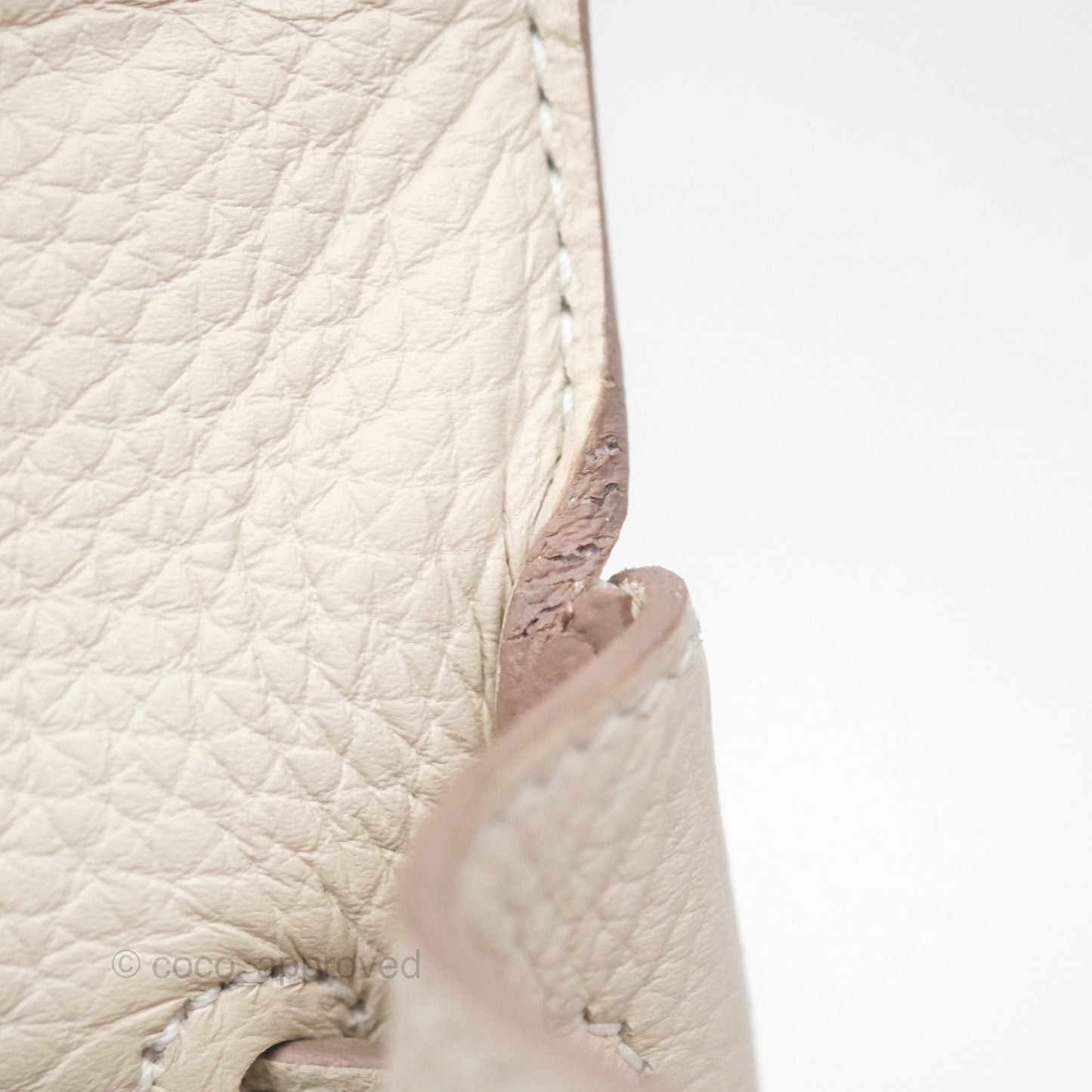 Hermès Kelly 28 Retourn Craie 10 Togo Gold Hardware
