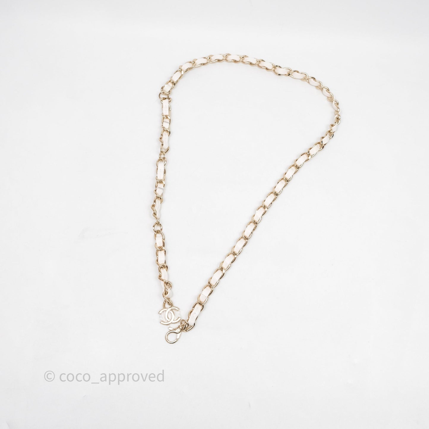 Chanel Mini Flap Belt Bag Caviar White Gold Hardware