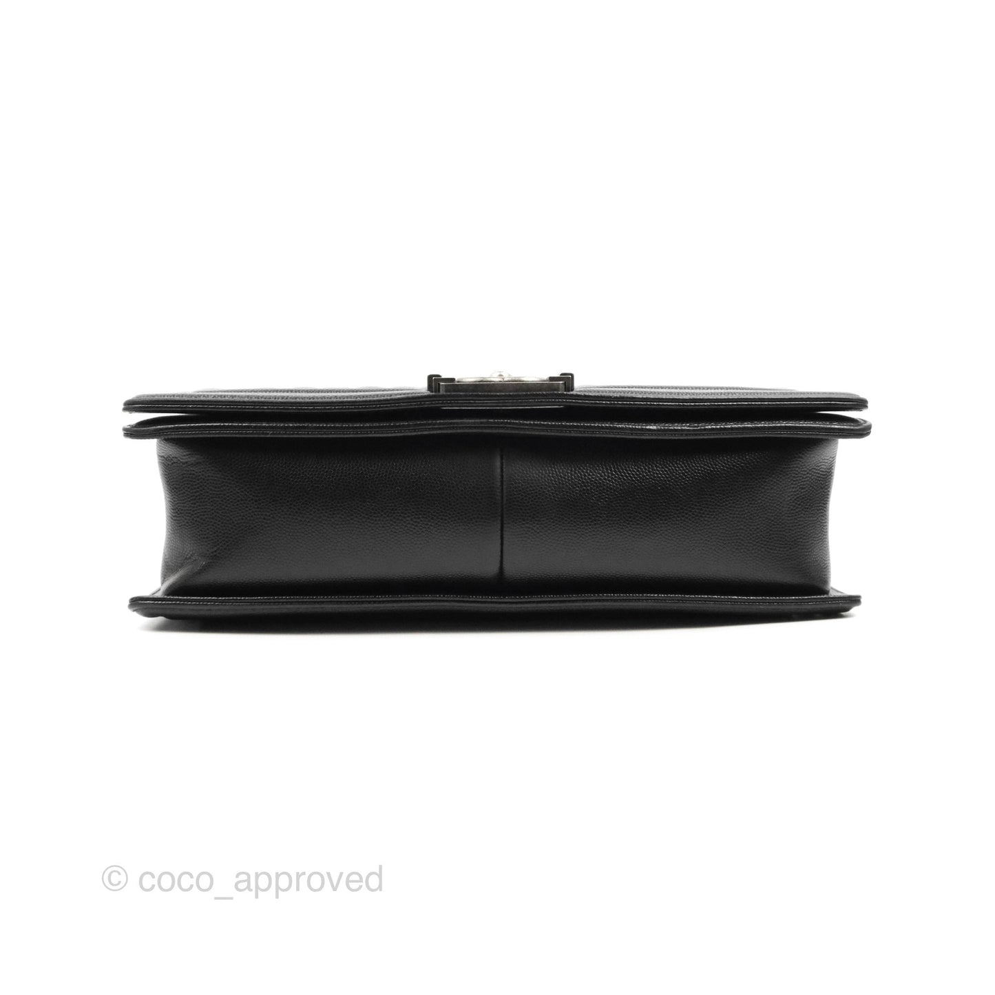 Chanel Quilted New Medium Boy Black Caviar Ruthenium Hardware
