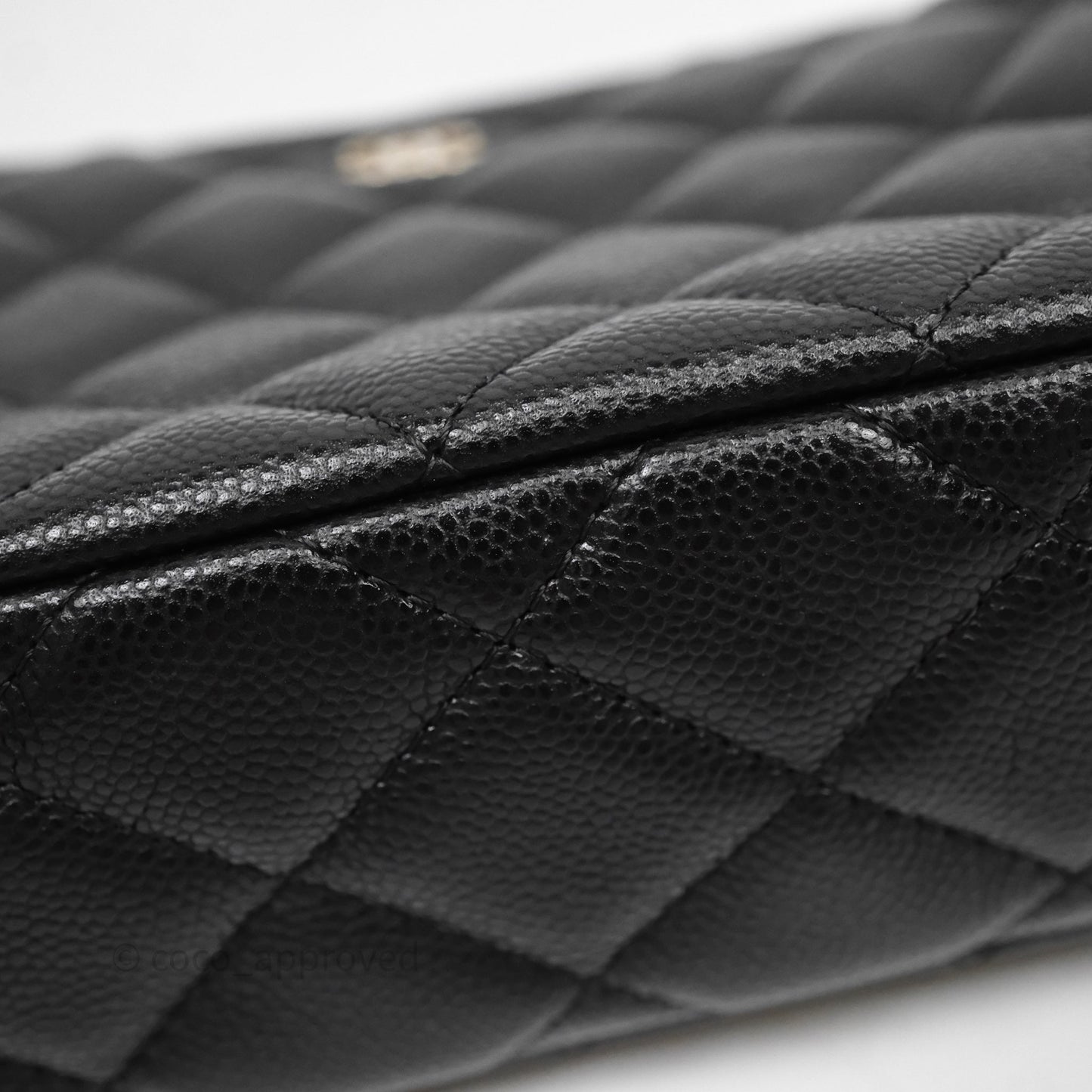 Chanel Clutch on Chain Black Caviar Gold Hardware