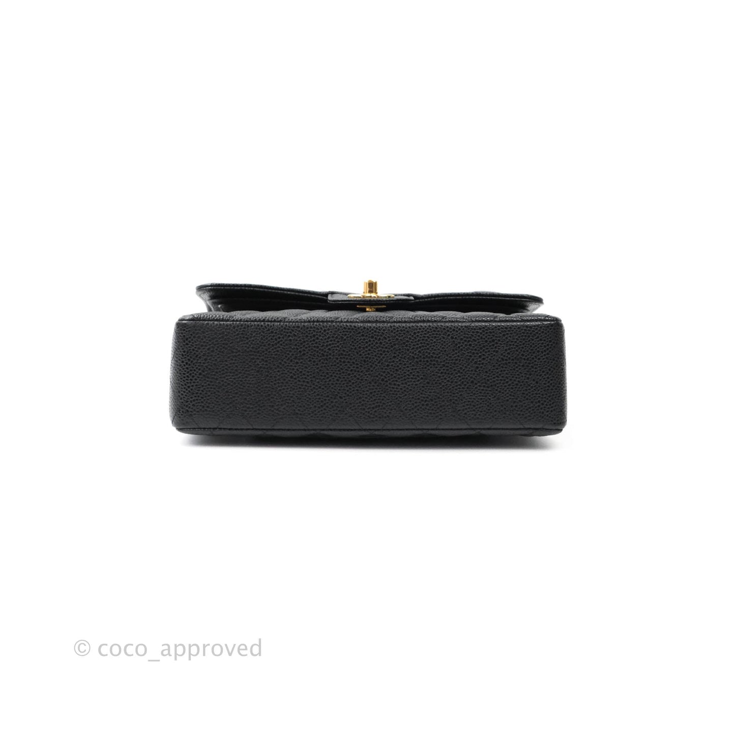 Chanel Classic Small S/M Flap Black Caviar Gold Hardware