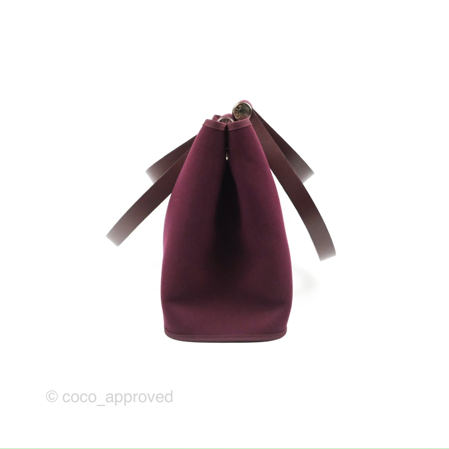 Hermès Cabag Elan Bag Purple Canvas