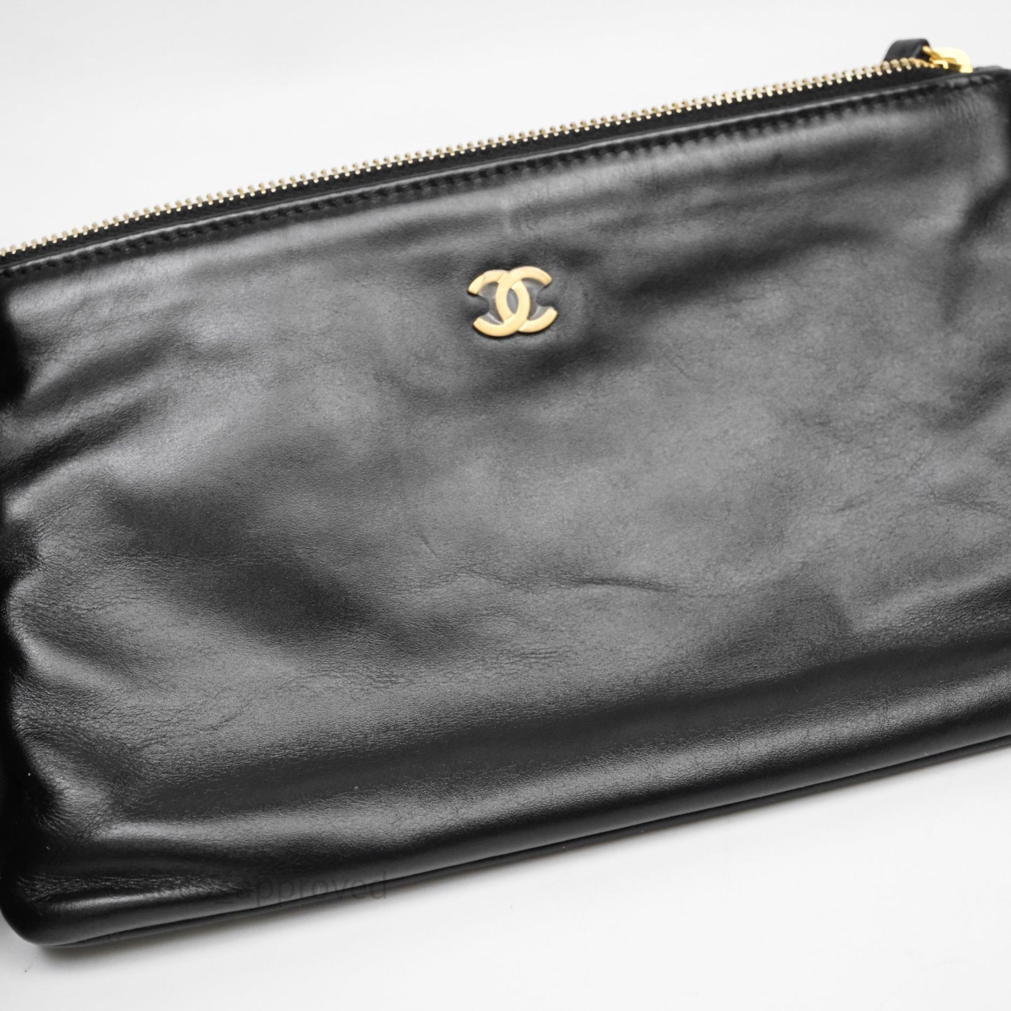 Chanel 22 Small Black Calfskin Aged Gold Hardware