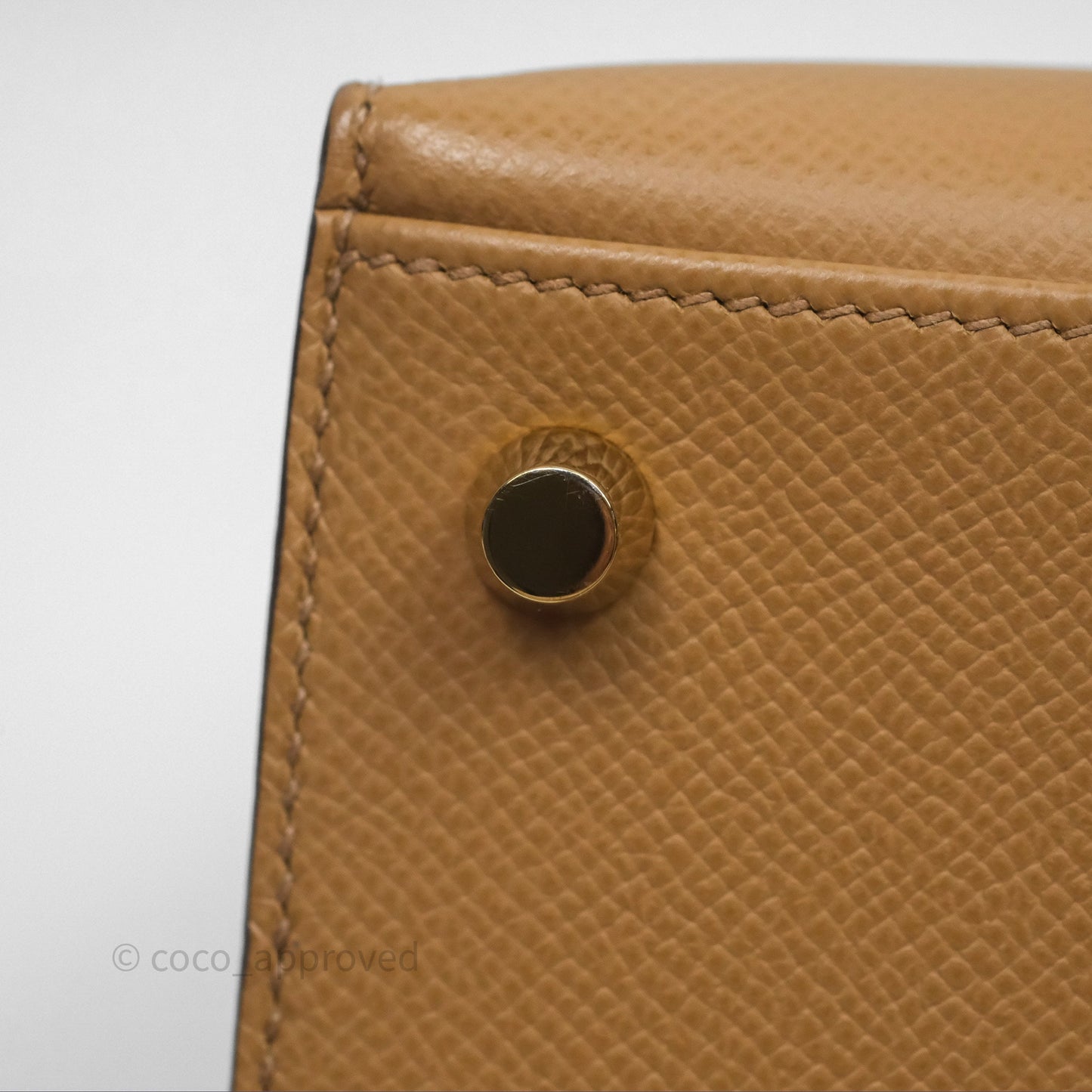 Hermès Sellier Kelly 25 Chai 0M Epsom Gold Hardware