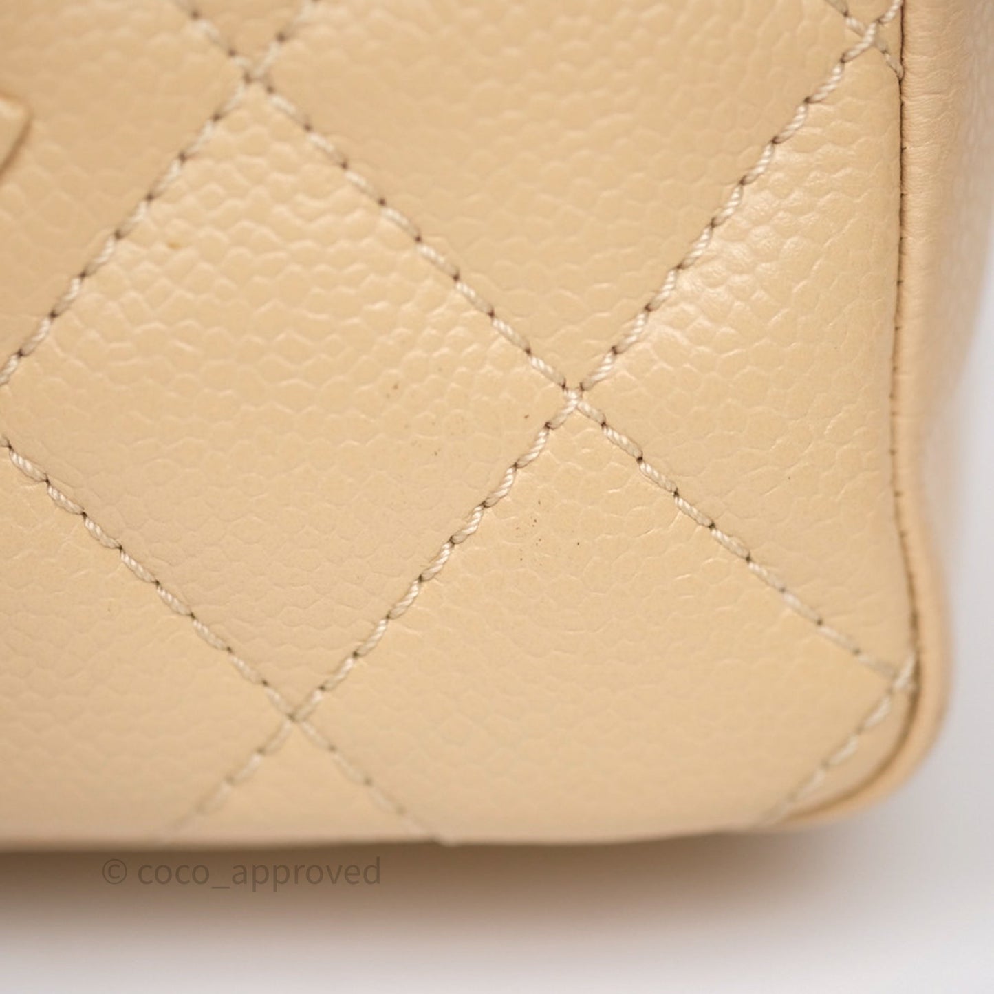 Chanel PST Tote Beige Caviar Gold Hardware