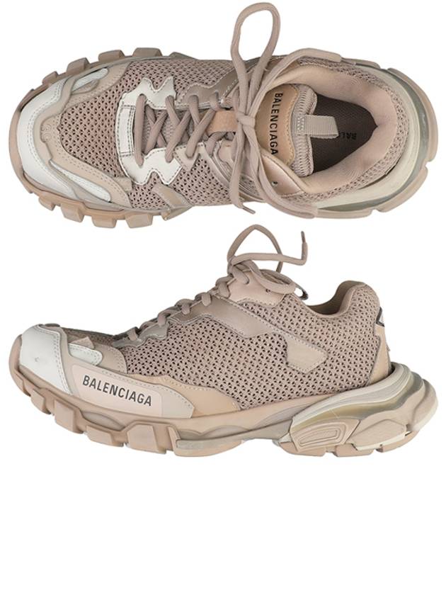 Luxury Balenciaga Men's Track 3 Low Top Sneakers Dark Beige