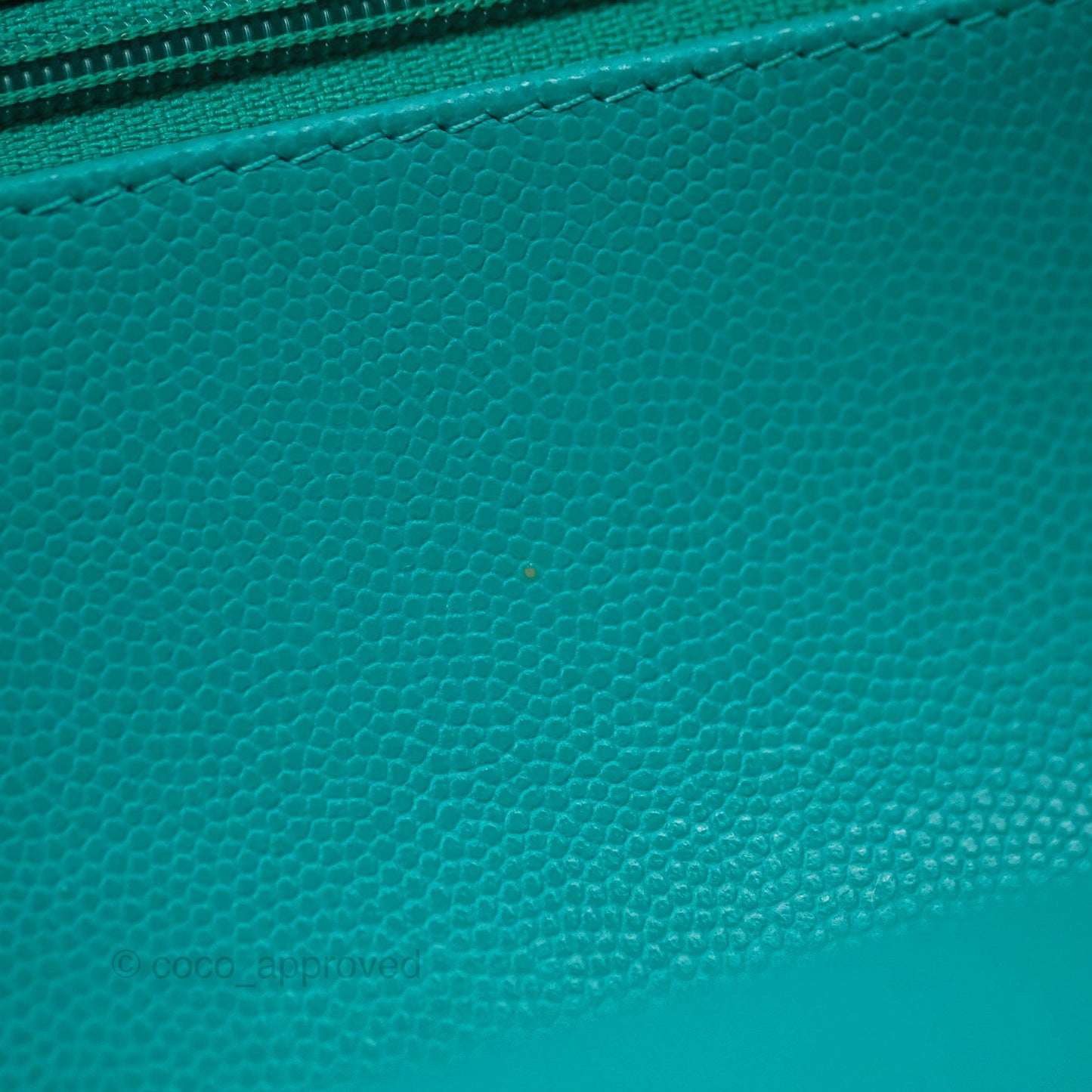 Chanel Jumbo Double Flap Turquoise Caviar Gold Hardware⁣⁣