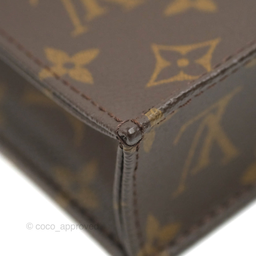 Louis Vuitton Petit Sac Plat Bag Monogram (No Strap)