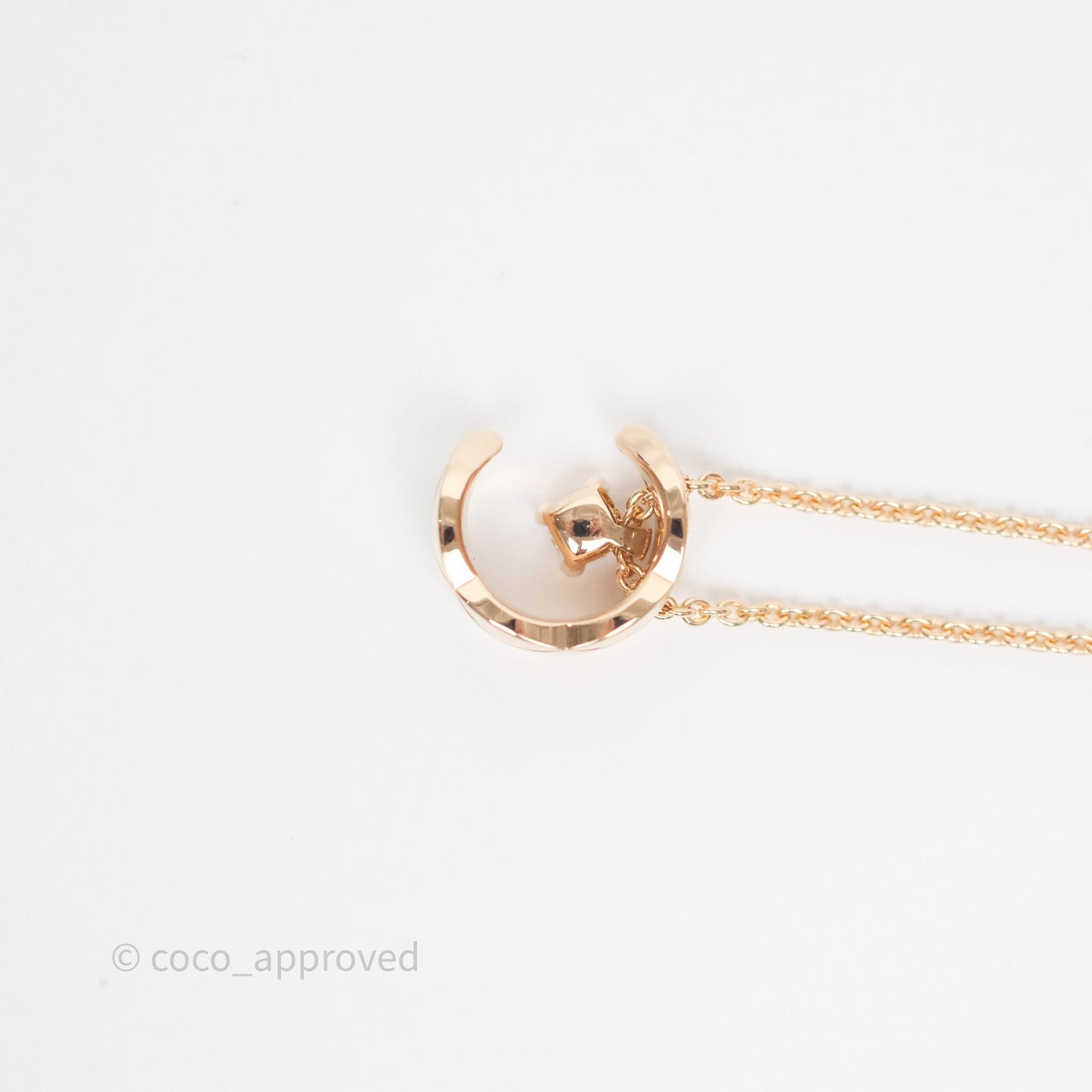 Chanel Coco Necklace Diamonds Beige Gold
